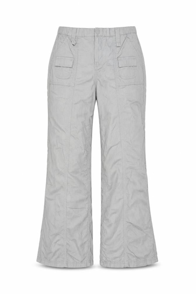 H&M Divided Women’s Grey Cargo Trousers Size 2 Cotton Straight Leg