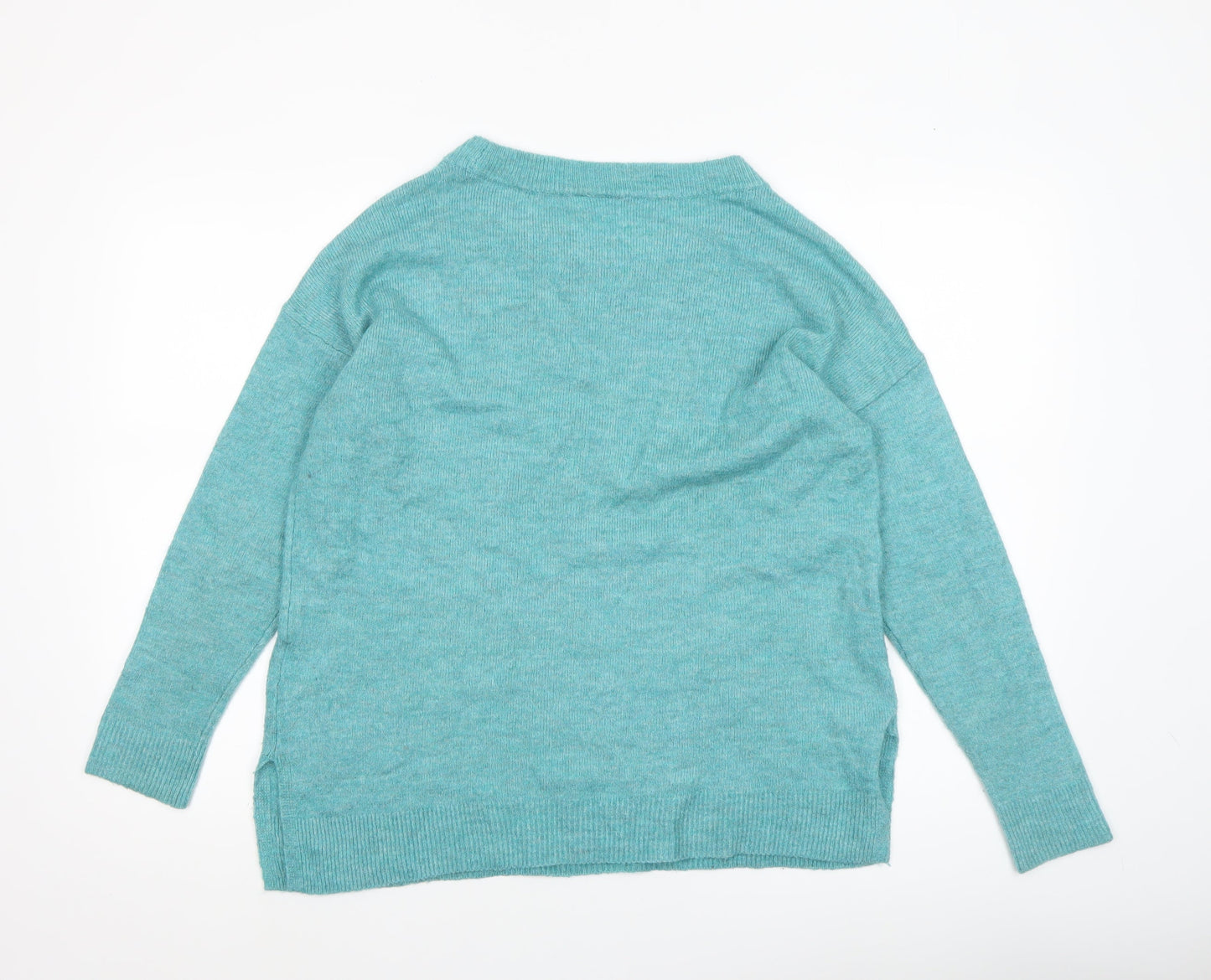 GAP Women’s Green Wool Blend Crew Neck Pullover Jumper Size M