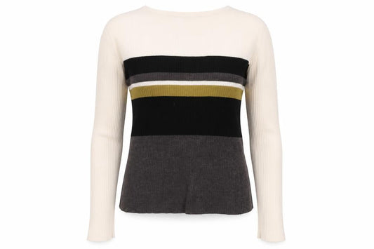 Wallis Women’s Multicoloured Striped Crew Neck Knit Jumper L