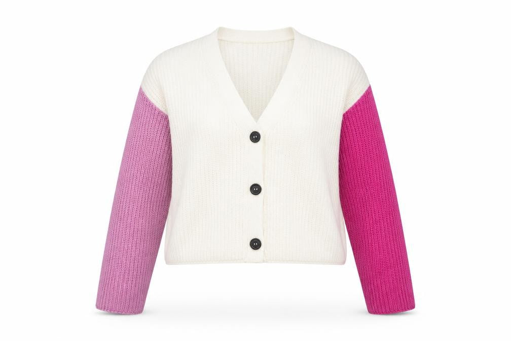 PrettyLittleThing Women’s Multicoloured Small V-Neck Cardigan