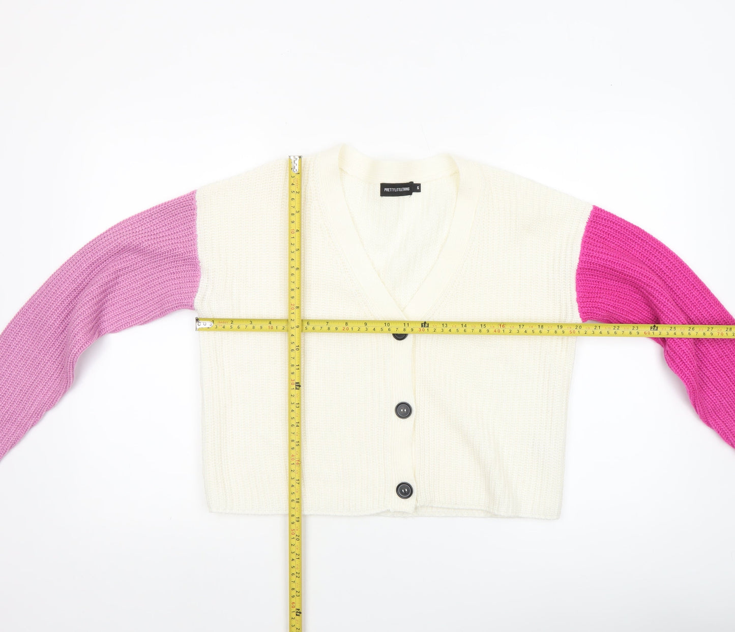 PrettyLittleThing Women’s Multicoloured Small V-Neck Cardigan