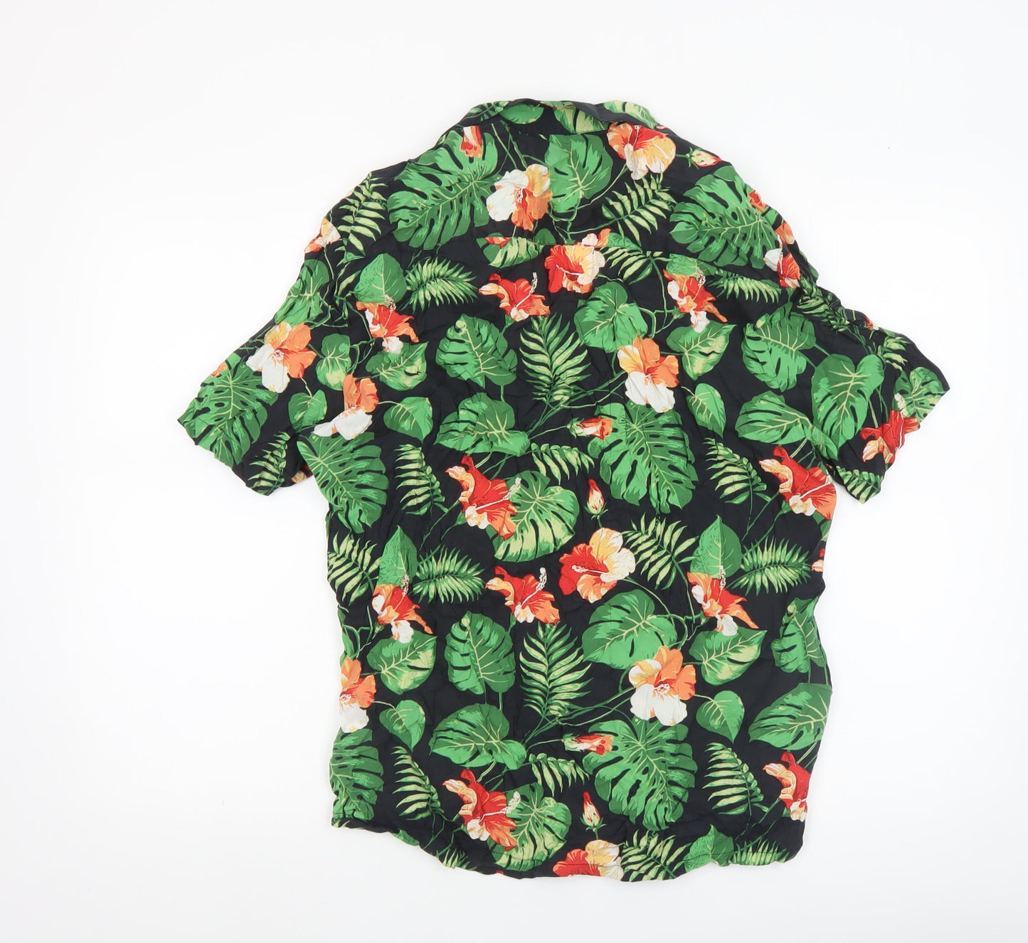 Porter + Ash Men's Multicoloured XL Hawaiian Floral Short Sleeve Shirt