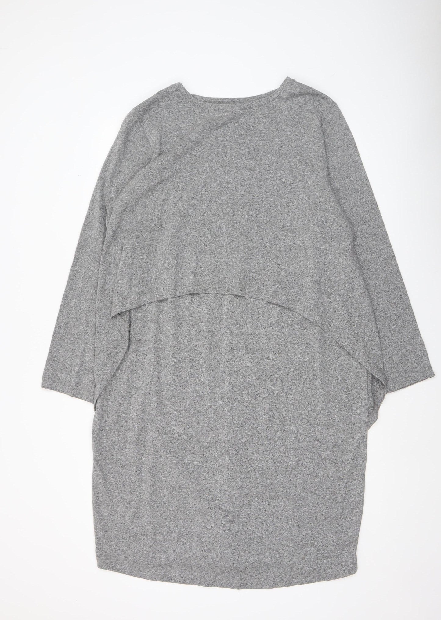 Blooming Marvellous Women’s Grey Maternity Shift Dress Size 20 Long Sleeve