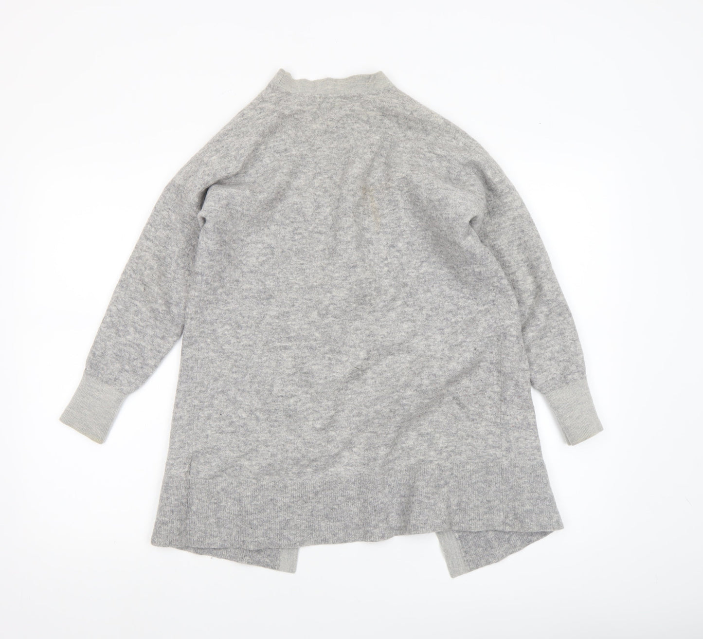 Tommy Hilfiger Women's Grey Wool Blend Open Knit Cardigan XS