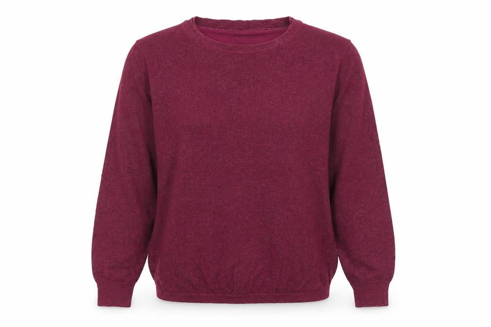 White Stuff Women's Purple Glitter Knit Jumper Size 14