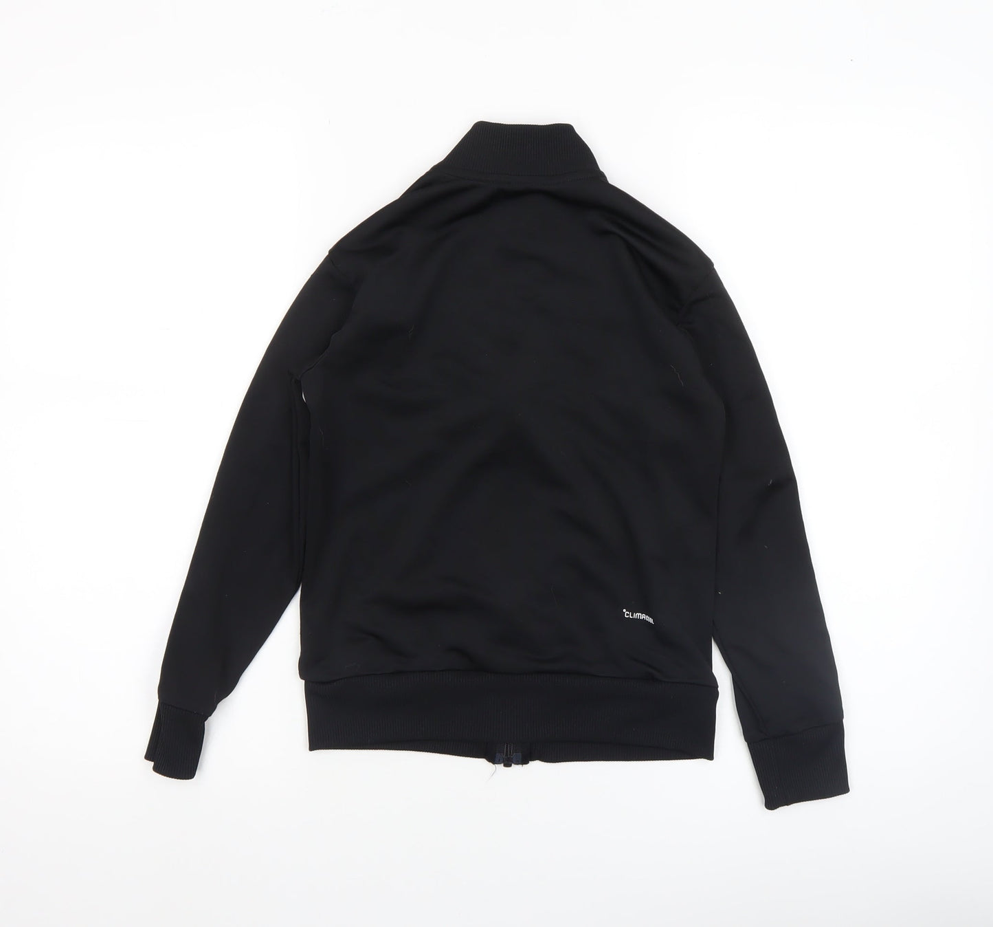 Adidas Boys Black Track Jacket 10-11 Years Full Zip Colourblock Activewear