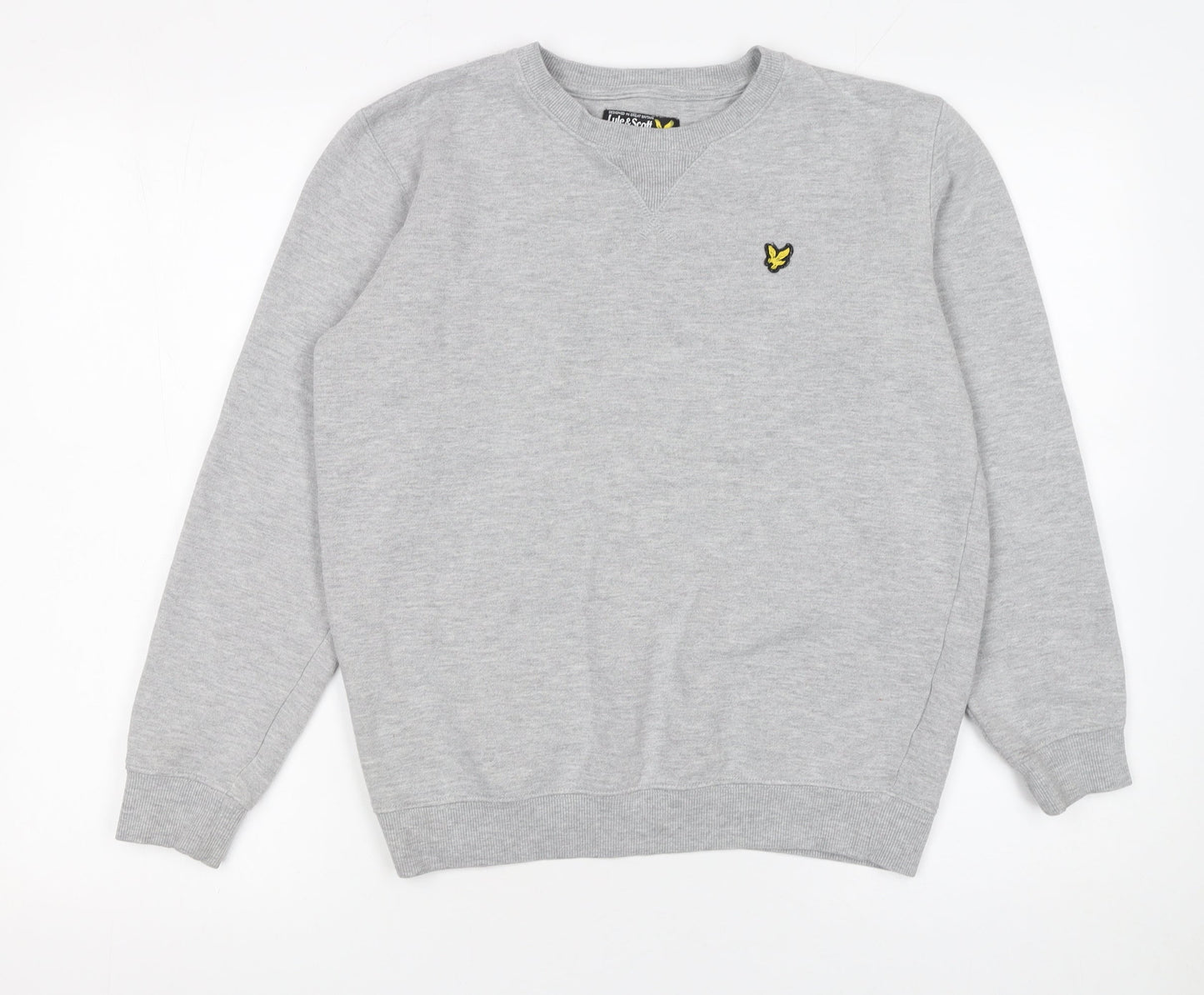Lyle & Scott Boys Grey Crew Neck Pullover Sweatshirt 14-15 Years