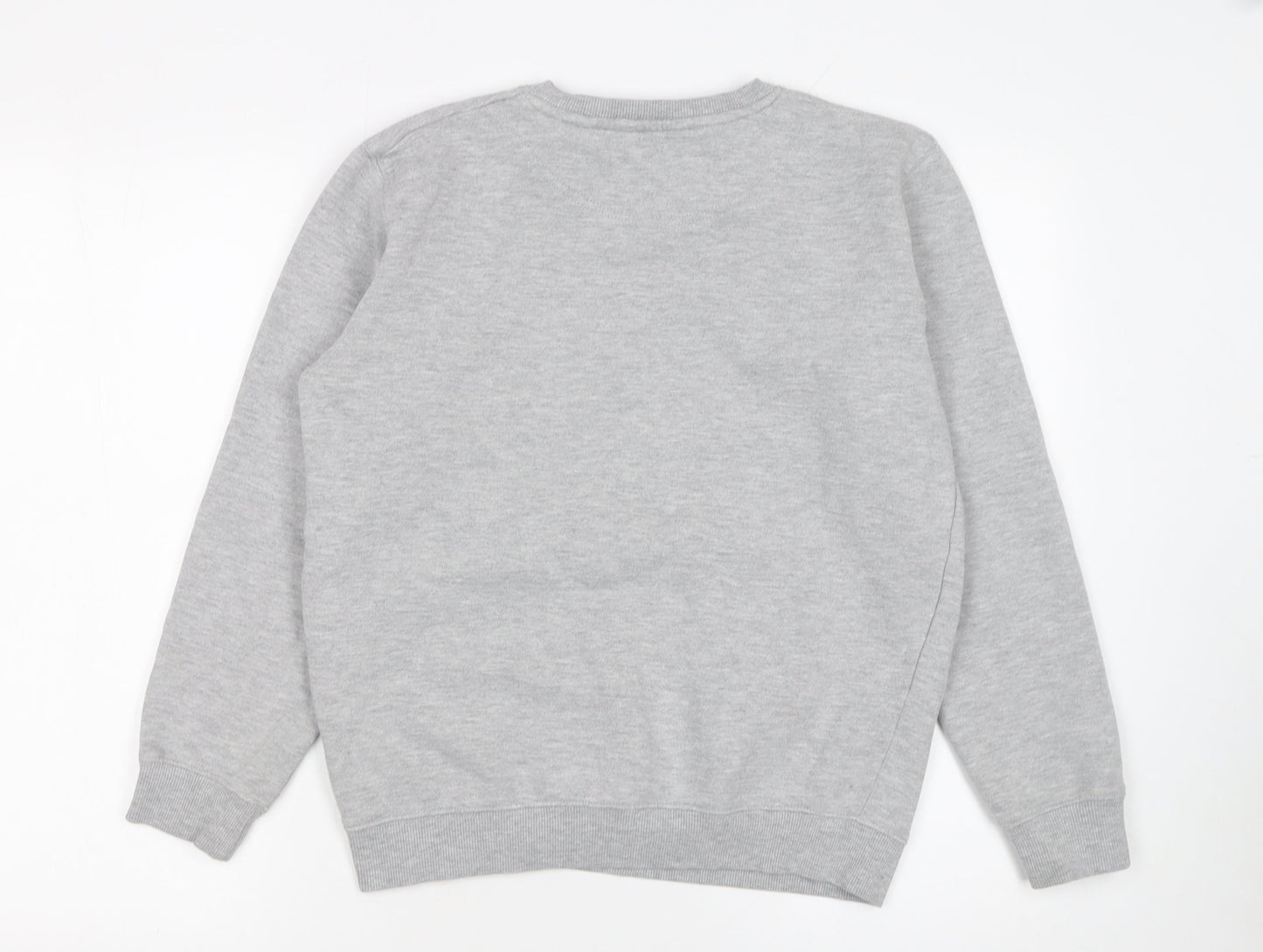 Lyle & Scott Boys Grey Crew Neck Pullover Sweatshirt 14-15 Years
