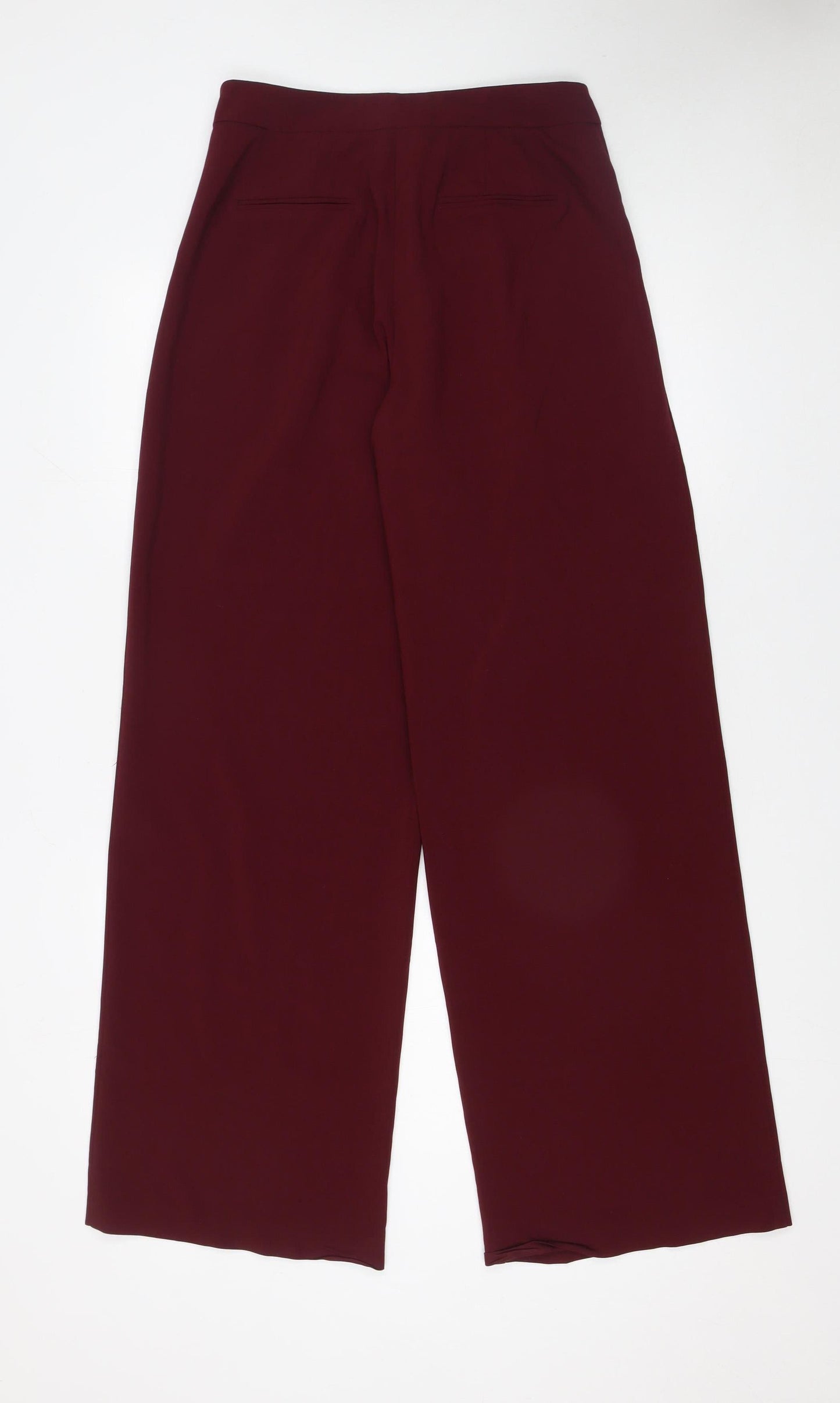 Forever 21 Women’s Red Wide-Leg Trousers Size 8 Polyester Blend