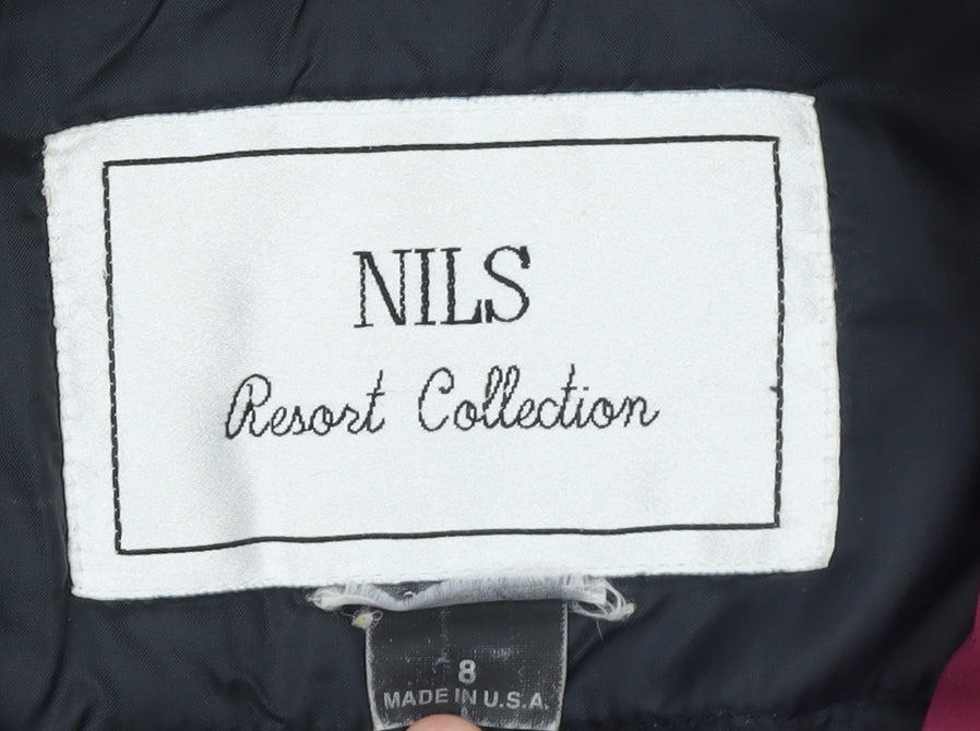Nils Womens Purple Ski Jacket Size 12 Winter Softshell Coat