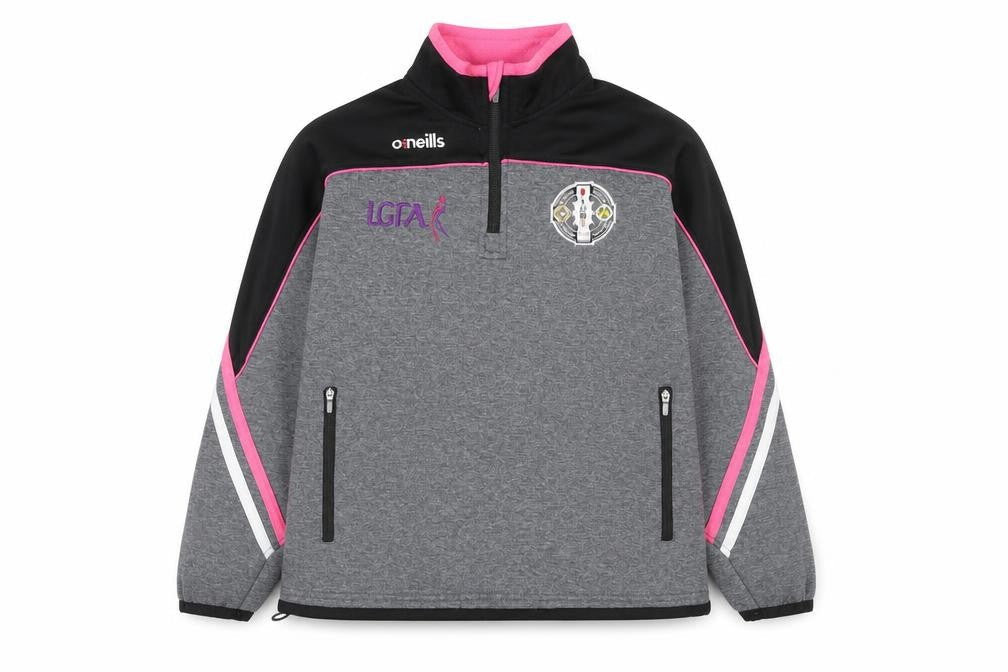 O'Neills Girls Grey LGFA 1/4 Zip Pullover Sweatshirt 10-11 Years