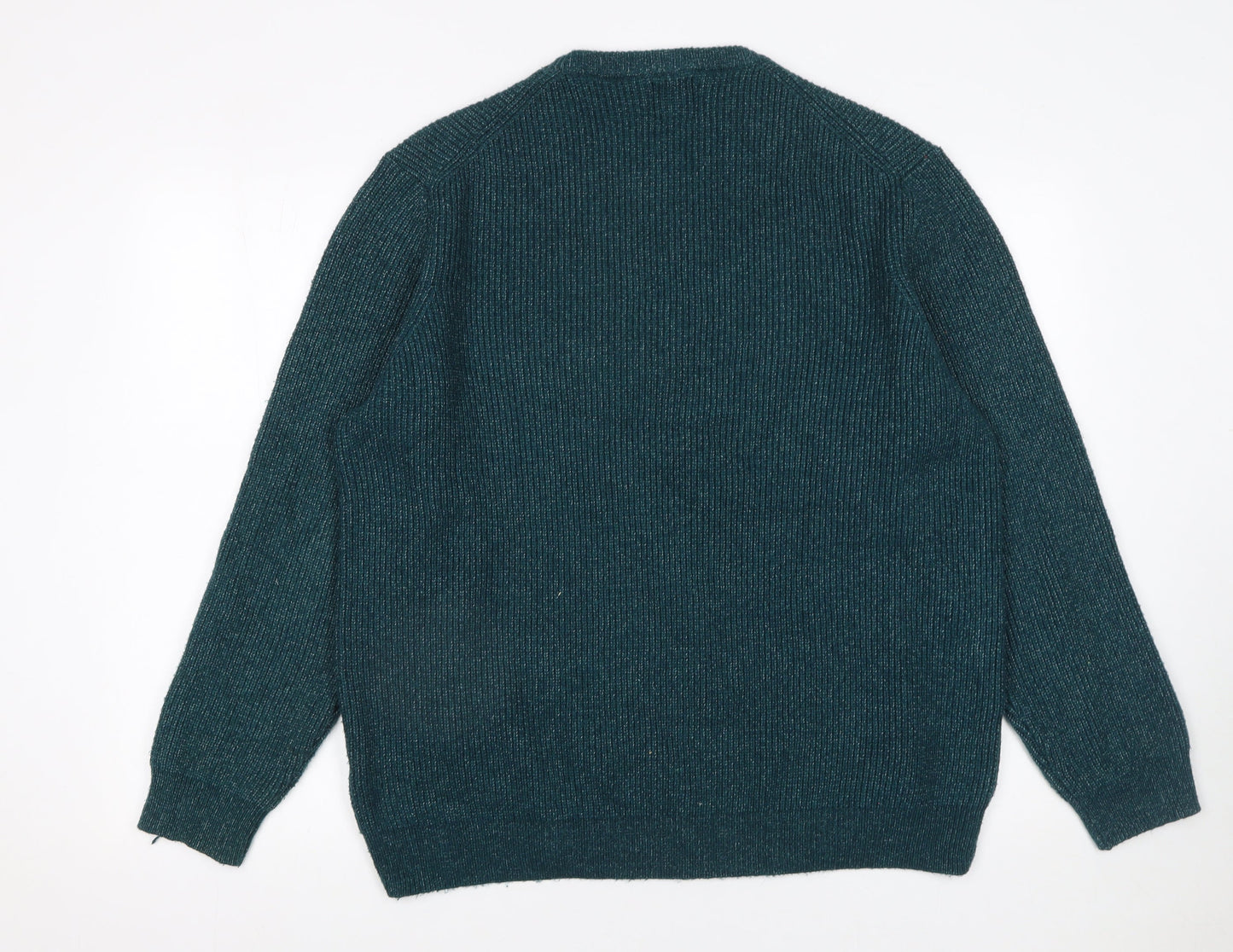 Marks and Spencer Men’s Green 2XL Crew Neck Knit Jumper