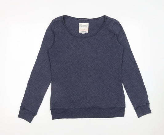 Fat Face Womens Navy Blue Pullover Sweatshirt Size 6 Cotton Blend