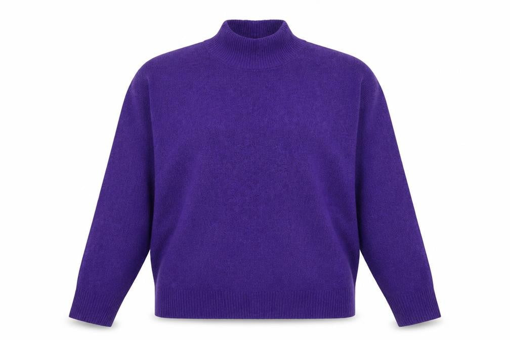 Primark Women’s Purple Mock Neck Pullover Jumper 2XL