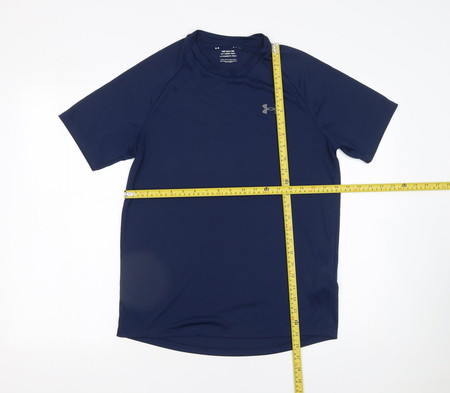Under Armour Men Blue Small Tech Loose Fit T-Shirt Activewear Top