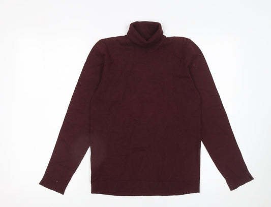 MNG Girls Burgundy Roll Neck Cotton Blend Jumper 13-14 Years