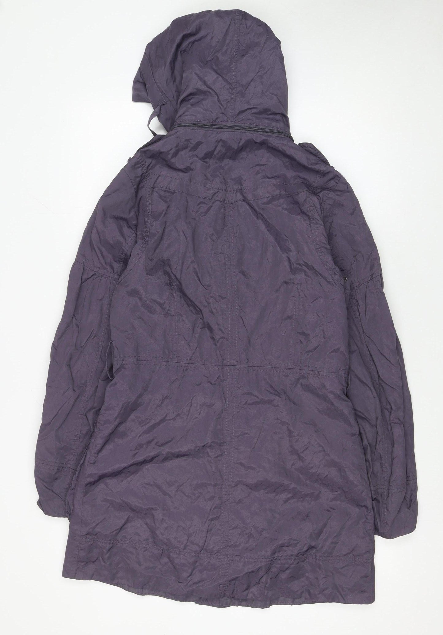 Marks and Spencer Women’s Purple Hooded Parka Coat Size S