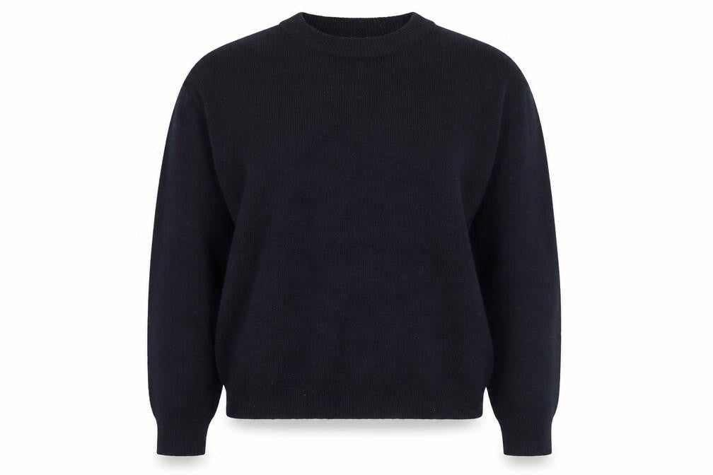H&M Women's Black Crew Neck Long Sleeve Pullover Jumper Size S