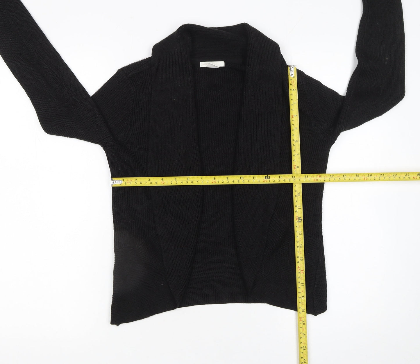 H&M Women’s Black Long Sleeve Open Knit Cardigan Size S