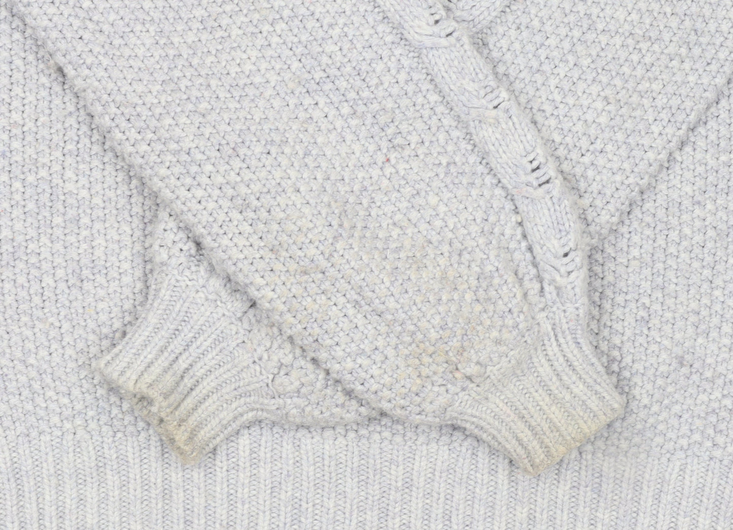 Boden Women Grey Chunky Knit Wool Blend Pullover Jumper XS