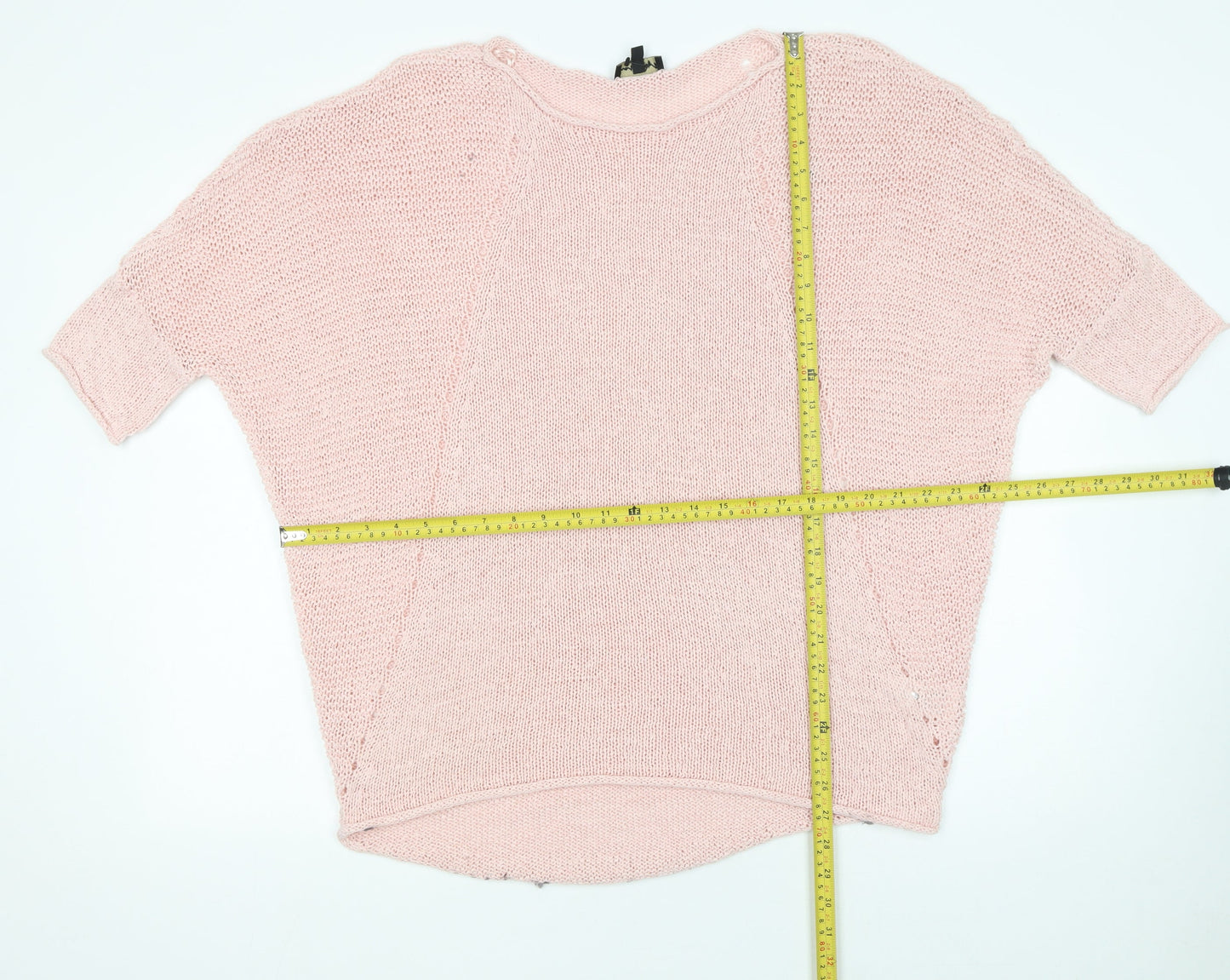 Phase Eight Women’s Pink Open-Knit Cotton Jumper UK 8