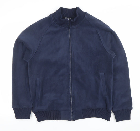 Dunnes Men’s Blue Fleece Full Zip Jacket Size M