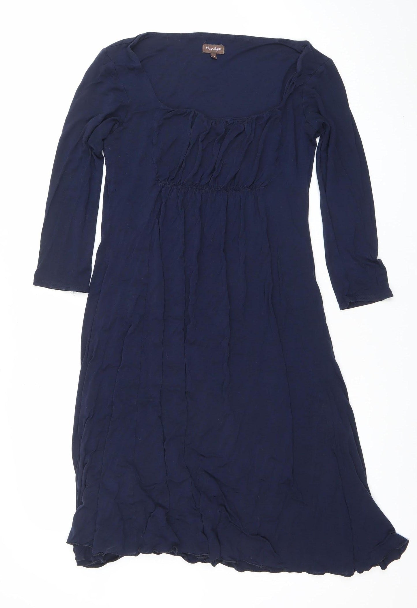 Pink Angel Women Blue A-Line Knee Length Stretch Dress Size 12