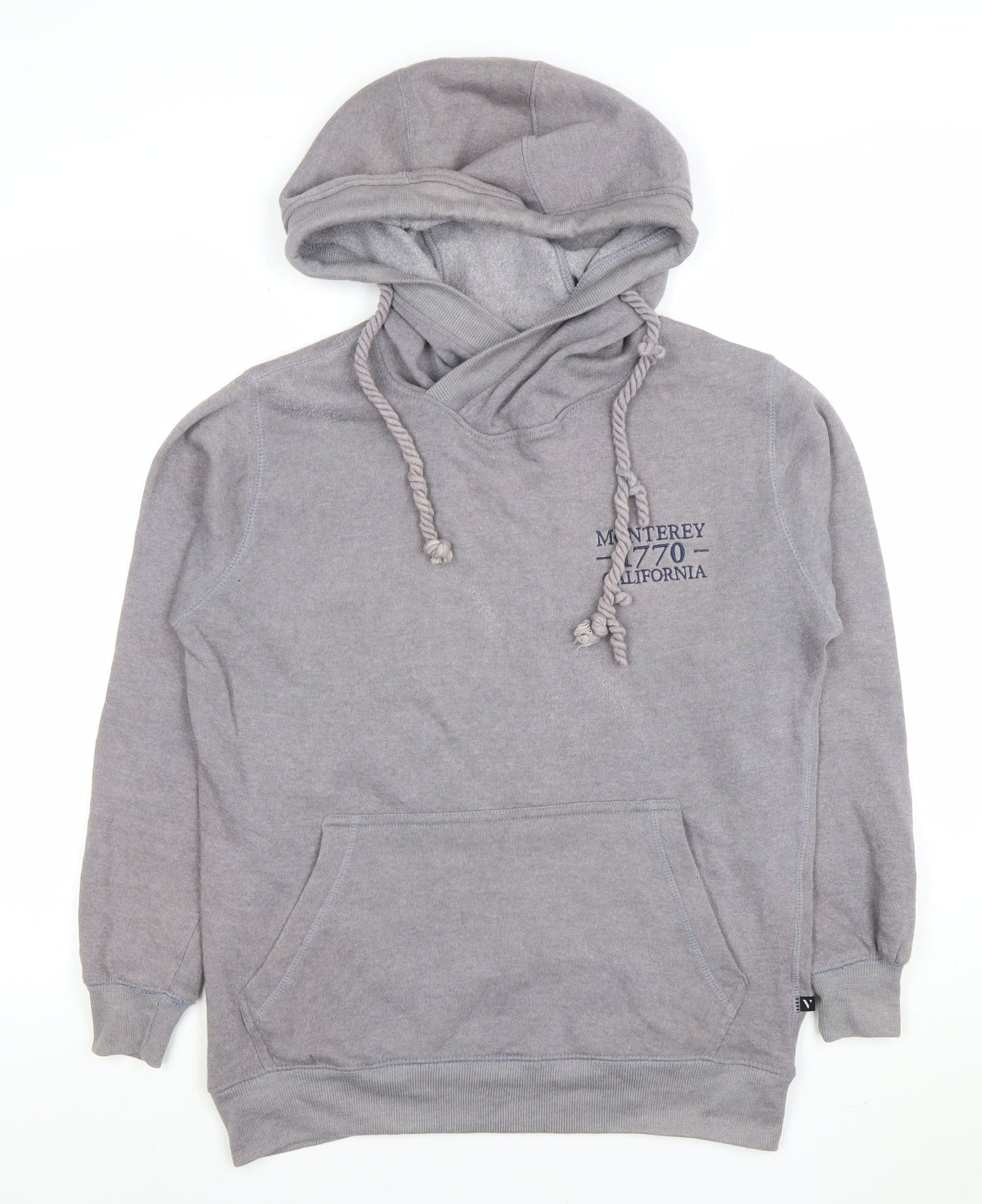 Valani Women's Grey Pullover Hoodie Small Cotton Blend Monterey Design