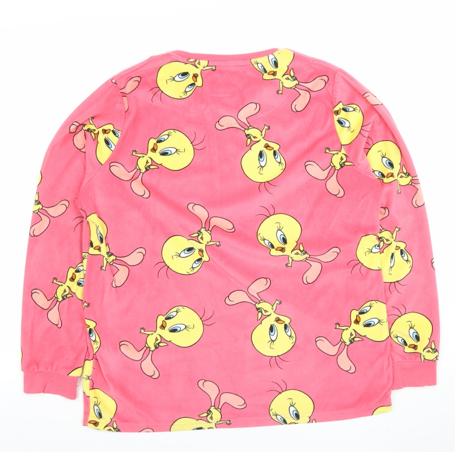 Looney Tunes Tweety Pink Fleece Women's Nightshirt Size S