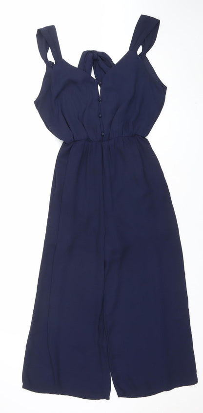 SHEMAUA SKY Women's Blue Sleeveless Trouser Suit Set Size S
