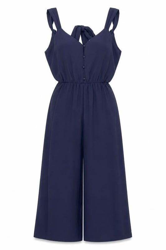 SHEMAUA SKY Women's Blue Sleeveless Trouser Suit Set Size S