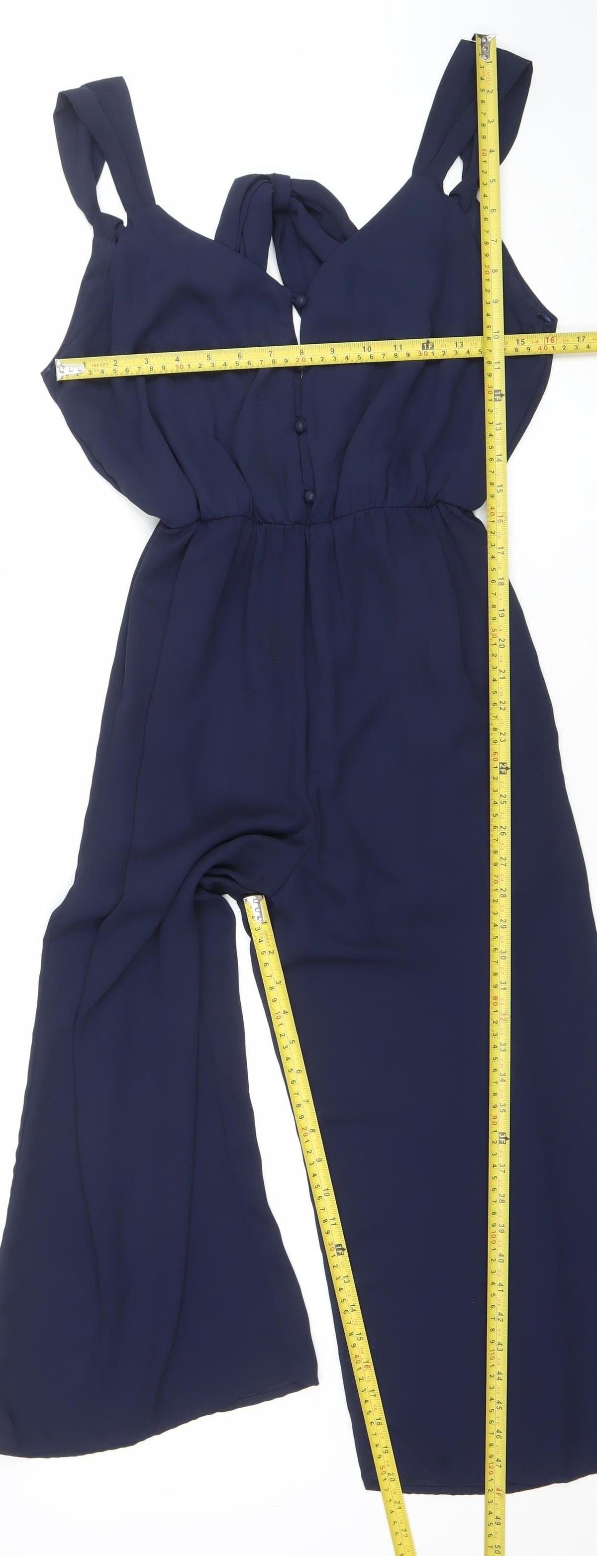SHEMAUA SKY Women's Blue Sleeveless Trouser Suit Set Size S