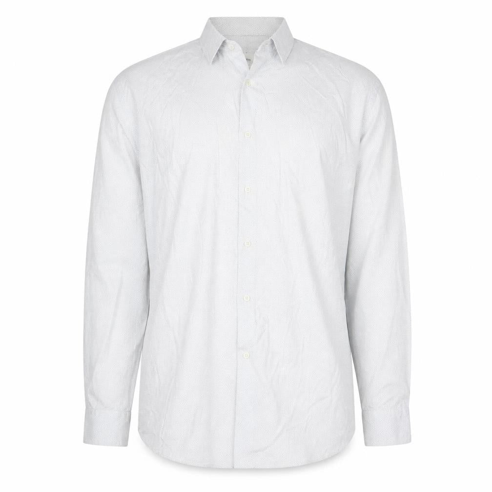 Ted Baker Endurance Men's White Long Sleeve Classic Button-Up Shirt Size 17