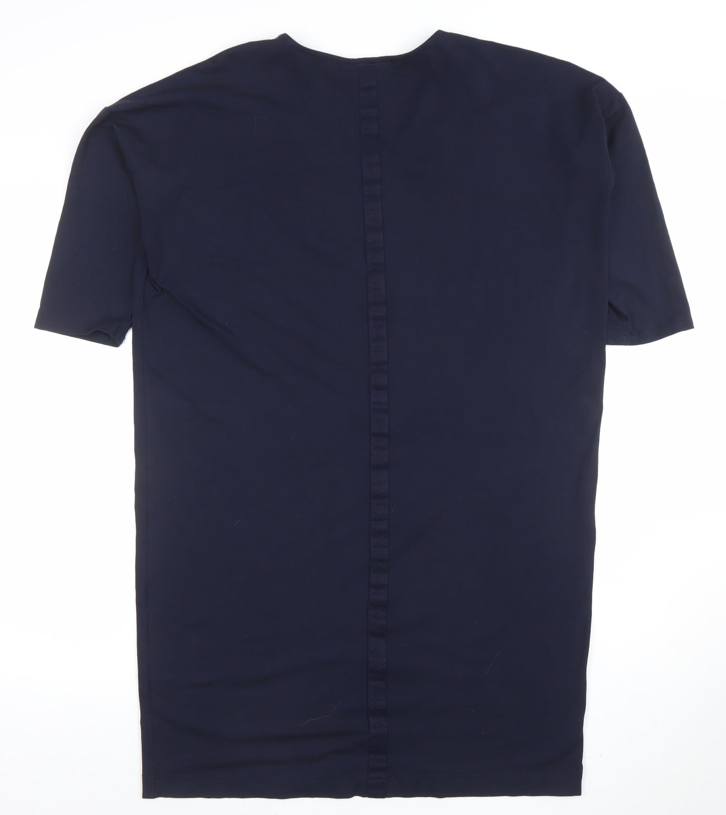 Masai Women Navy Blue M Shift Dress 3/4 Sleeve Viscose Blend