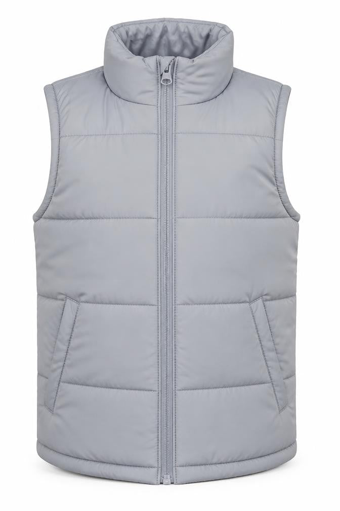 Dunnes Boys Grey Quilted Nylon Zip Bodywarmer 6-7 Years