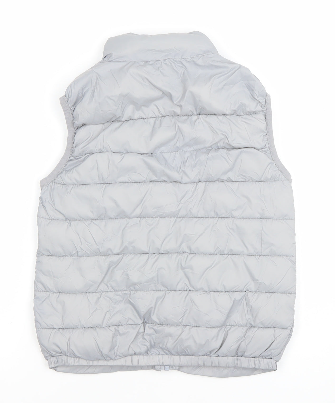 Dunnes Stores Boys Grey Quilted Nylon Zip Bodywarmer 6-7 Years