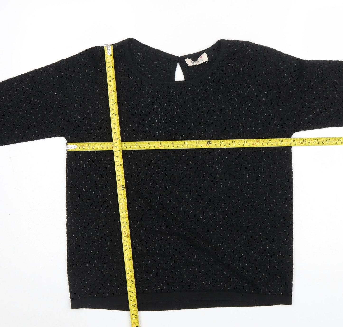 Marks and Spencer Per Una Women's Black Knit Jumper Size 14