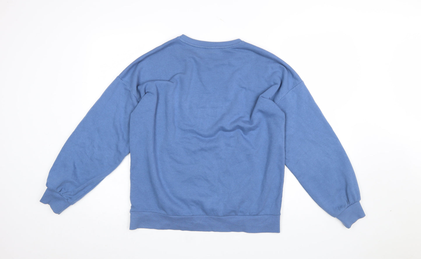 Bekkin Women's Blue Pullover Sweatshirt Cotton Blend Size M