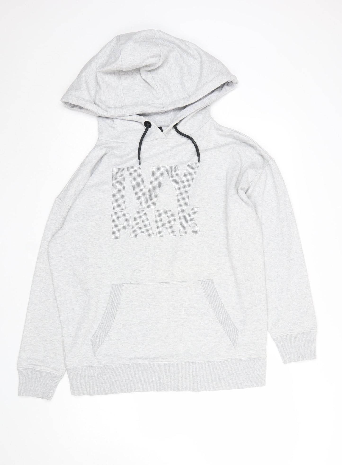 Ivy Park Women's Grey Pullover Hoodie Size M Cotton Blend