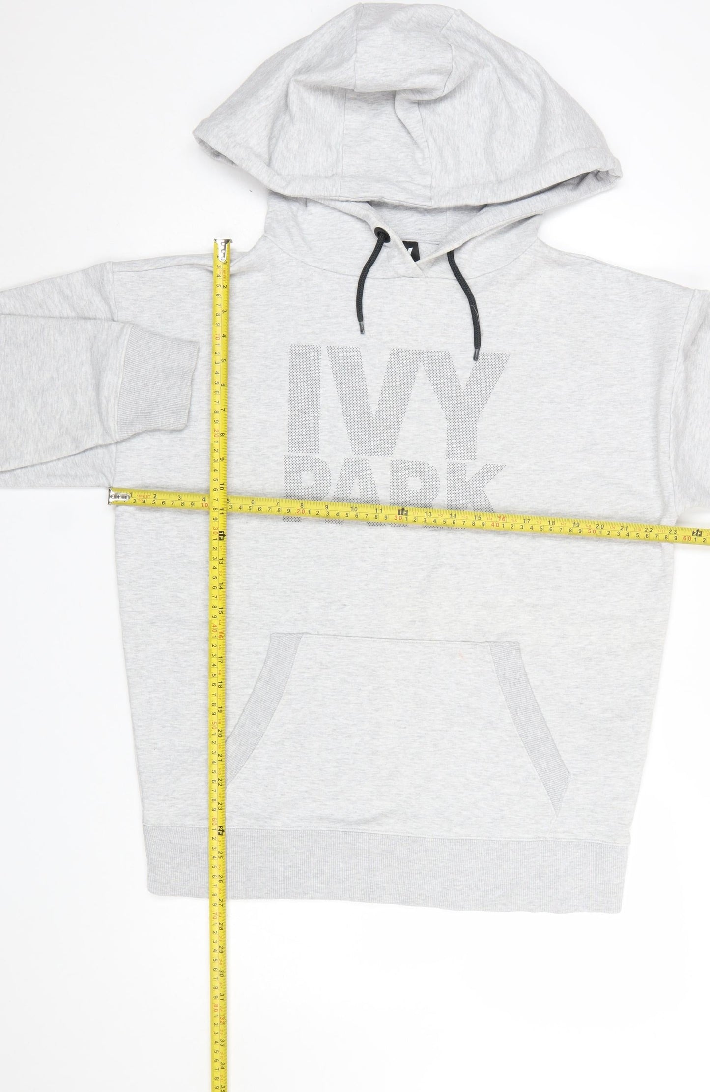 Ivy Park Women's Grey Pullover Hoodie Size M Cotton Blend
