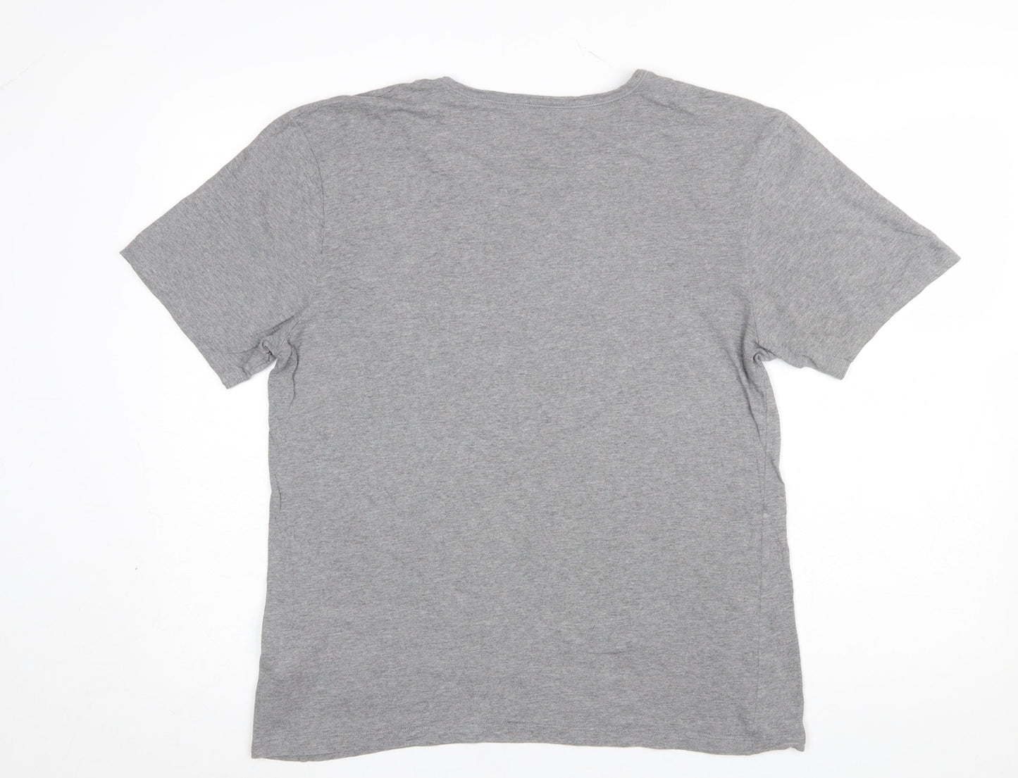 Hugo Boss Men's Grey Crew Neck Cotton T-Shirt Size L Classic Fit