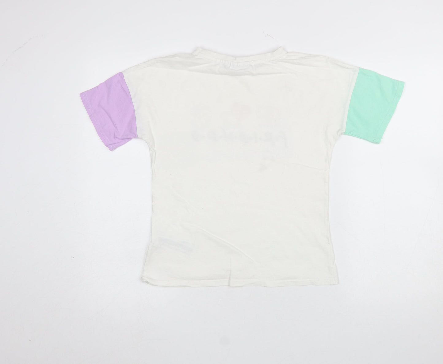 Primark Girls Multicoloured Friends Graphic Short Sleeve T-Shirt 8-9 Years