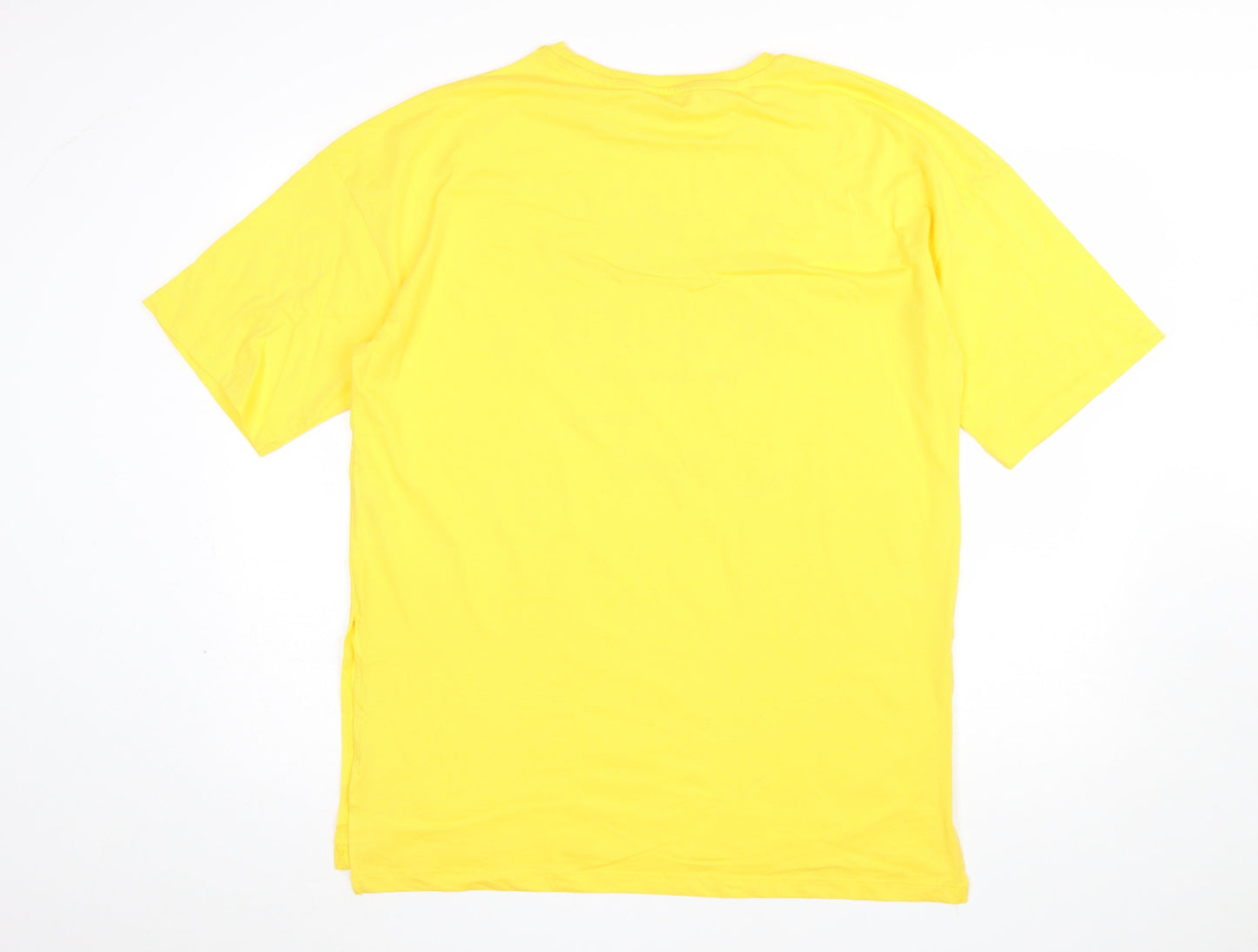 Disney Winnie The Pooh Yellow Women's Nightshirt T-Shirt Style Size 12
