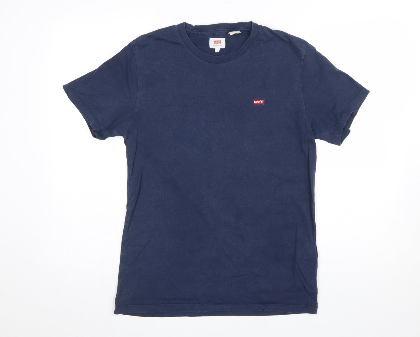 Levi's Men's Blue Cotton Crew Neck Short Sleeve T-Shirt Size S