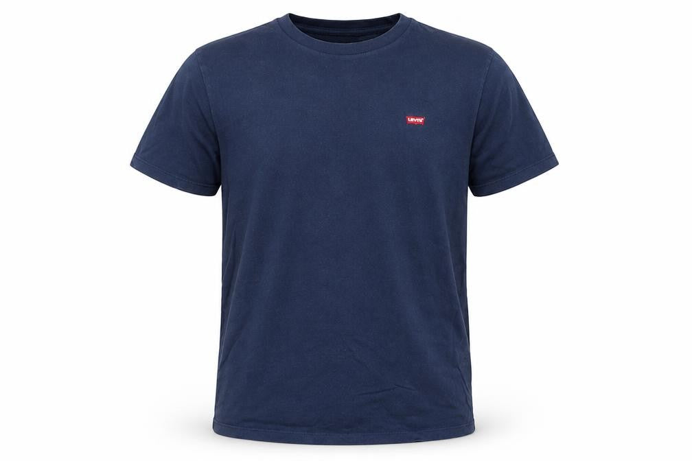 Levi's Men's Blue Cotton Crew Neck Short Sleeve T-Shirt Size S