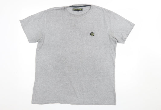 Nicholas Deakins Men's Grey XL Crew Neck Cotton T-Shirt