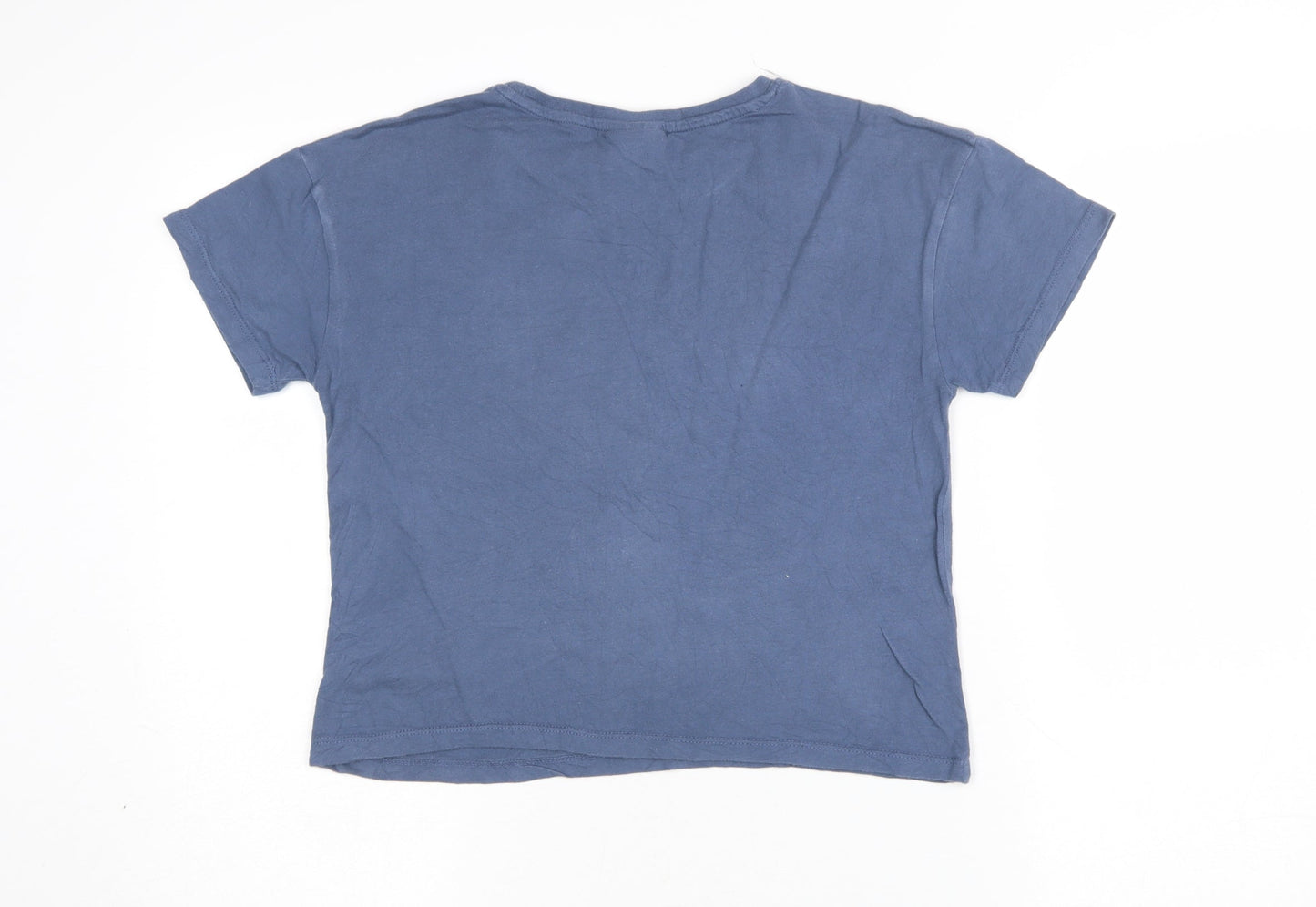 Harry Potter Womens Blue Size 12 Cropped Quidditch T-Shirt