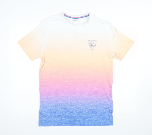 Next Men's Multicoloured California Print Cotton T-Shirt M