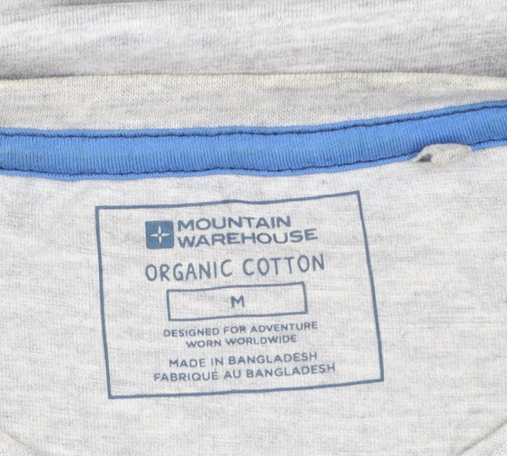 Mountain Warehouse Men's Grey 'Out of Office' Graphic Cotton T-Shirt Size M