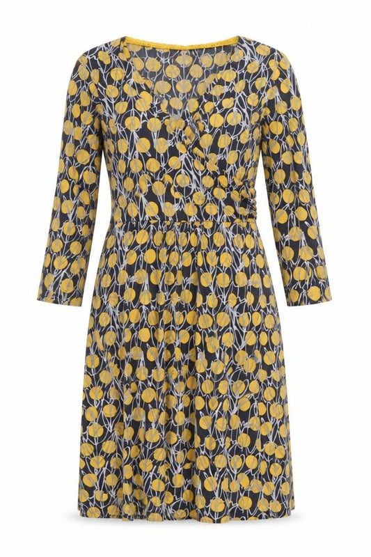 White Stuff Women's Multicoloured Floral Viscose Wrap Dress Size 12